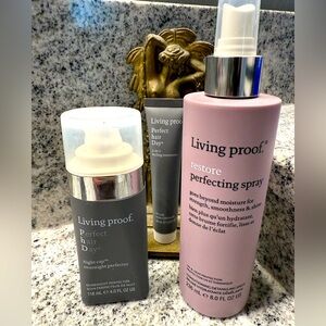 Living Proof lot! Restore Perfecting Spray, Nightcap, and PHD 5-in-1 Styler